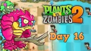 Plants vs Zombies 2 | Big Wave Beach Day 16 | Walkthrough