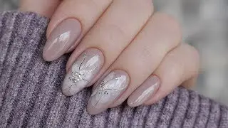 Весенний нюдовый дизайн ногтей 2020//Обычный лак//Jeanmishel