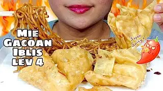 MUKBANG MIE GACOAN IBLIS LEV 4 + PANGSIT GORENG | MUKBANG INDONESIA