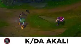 K/DA AKALI SKIN PREVIEW - LEAGUE OF LEGENDS