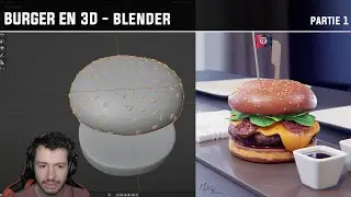 BURGER EN 3D avec Blender [Partie 1] - Rediffusion Twitch FR