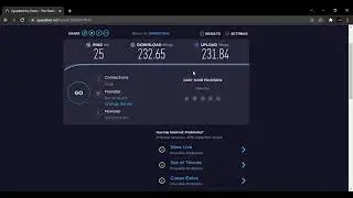 Test de velocidad 200 megas simétricas fibra óptica (Movistar - Cali, Colombia)