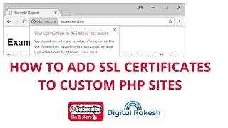 Install and configure SSL Certificate In PHP - How to Add SSL Certificates to Custom PHP Sites