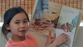 Sophia reading A Turkey for Thanksgiving, by Eve Bunting