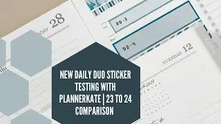 2023 v 2024 Erin Condren DAILY DUO (with PlannerKate sticker testing)