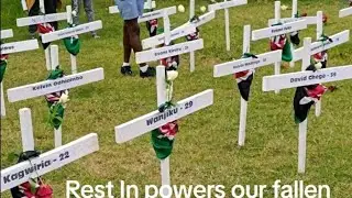 Lovely Moment For Kenyan Gen Z Showing Solidarity For their Fallen Heroes