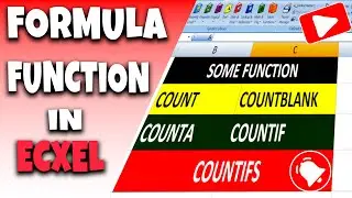 Formula /Function Count, Countblank, Counta, Countif )In Ms Excel  || Ms Excel  Main Function ? Hai