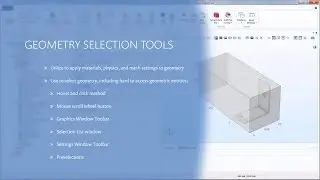How to Select Geometric Entities in COMSOL Multiphysics®