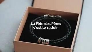 Meilleur cadeau de Fête des Pères- Bracelet Homme avec Petites Perles Personnalisées en Argent