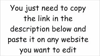 How to edit any website on your browser