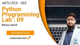 Python Programming Lab 09 | AKTU (KCS453)