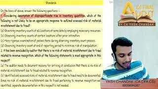 All New ICAI Test Your Understanding & Case Study Questions SA 500 series Part -1