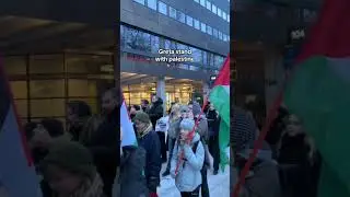 Greta Thunberg stands with Palestine #shorts
