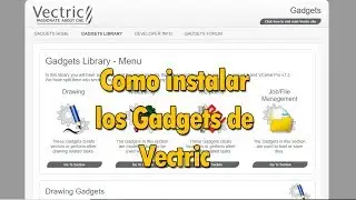 Instalar Gadgets en Aspire Vectric o Vcarve Pro