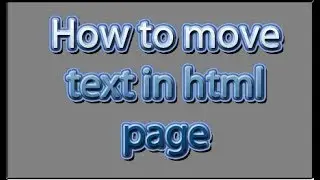 How to slide text in html file in notepad in urdu/hindi