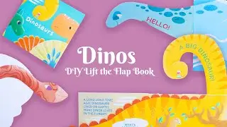 Dinosaur lift the flap DIY Book - How to make