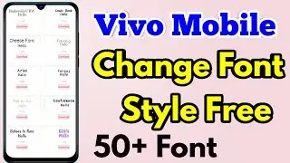 how to change font style in vivo | vivo me font style change kaise karen