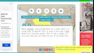 Text To Speech Test