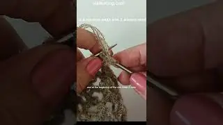 Двойная кромочнаяПодготовка к вшиванию молнии.#вяжемспицами #vikikniting_com