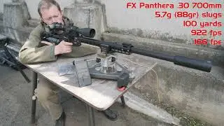 FX Panthera .30 первая проба пулькой 5,7 грамма на сотку