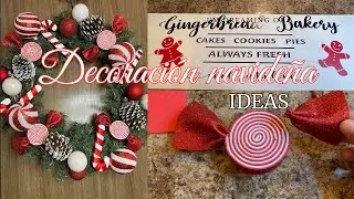 MANUALIDADES NAVIDEÑAS 🎄DIY CANDYCANE🎅#candycane #christmas #navidad2023 #decoracionnavideña