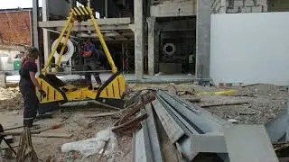 Запасовка троса на грейферный ковш