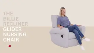 🇭🇲🇬🇧 Billie Glider Recliner Nursery Chair in Pure Grey