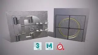 COMO HACER una CAJA FUERTE con 3DSMAX | MAYA | SUBSTANCE PAINTER