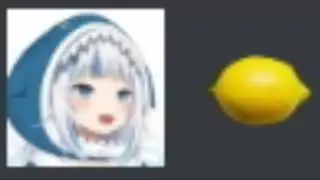 gura eats a lemon and dies.