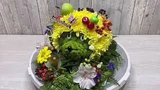 Ёж из хризантем