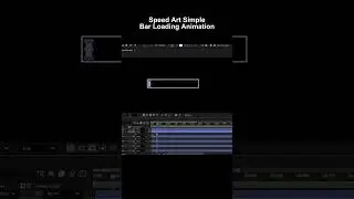Speed art simple bar loading animation.