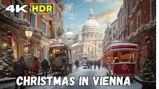 Vienna/Wien Rathausplatz Christmas Markets 2023 - European Christmas Market Walking Tour | 4K HDR