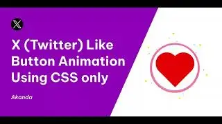 X (Twitter) like button animation using CSS only