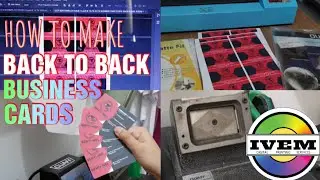 HOW TO MAKE BUSINESS CARDS (Back-To-Back)
