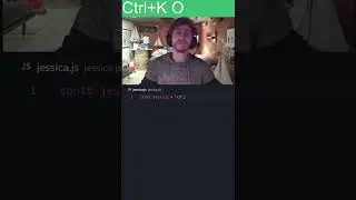 Use Ctrl K,O In VS Code to feel like more of a man