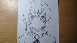 How to draw Anime girl easy for beginner step-by-step 