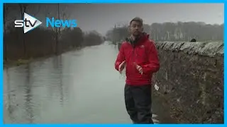 Sean Batty's flood report from Lochwinnoch