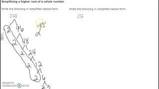 Simplifying a higher root of a while number