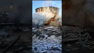 Первые кадры.Сахарный завод.Сергач.Авария 18.01.2024.Розлив патоки.