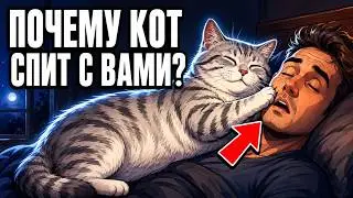 Если КОТ Ложится СПАТЬ Возле ВАС- Это Не Просто Так!