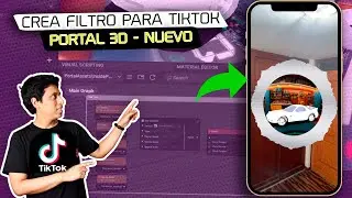 Learn how to create this tiktok filter: An Immersive Portal | Effect House
