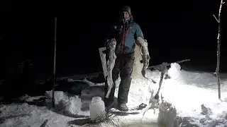 Перемет с живцом отработал на ОТЛИЧНО! Рыбалка морозным вечером