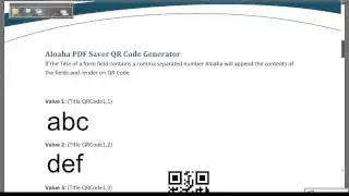 Quick QR Code Generatation with Interactive PDF Document