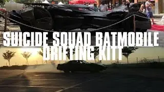aVLOGinauto - KNIGHT RIDER stunt man flogs KITT. NEW SUICIDE SQUAD BATMOBILE up close