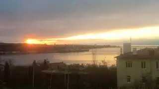 Крым Закат Вид из окна Севастополь