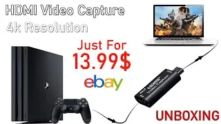 The Cheap HDMI Video Capture Unboxing And Test With PS4 Pro 4k Resolution