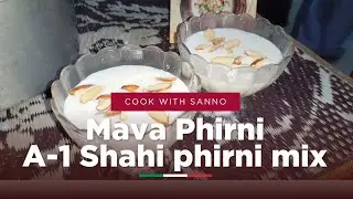 Shahi mava phirni recipee with A-1 Shahi phirni mix  🌸❤