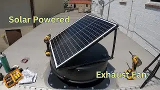VEVOR Solar Powered Attic Fan Installation