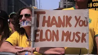Thousands Protest in Sao Paulo Against X Ban in Brazil