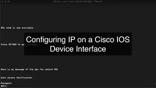 Configuring IP on Cisco IOS Demo Video